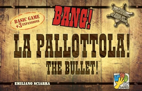 dV Giochi BANG! Bullet cards spread during a tense bluff-filled session.