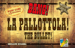 dV Giochi BANG! Bullet cards spread during a tense bluff-filled session.