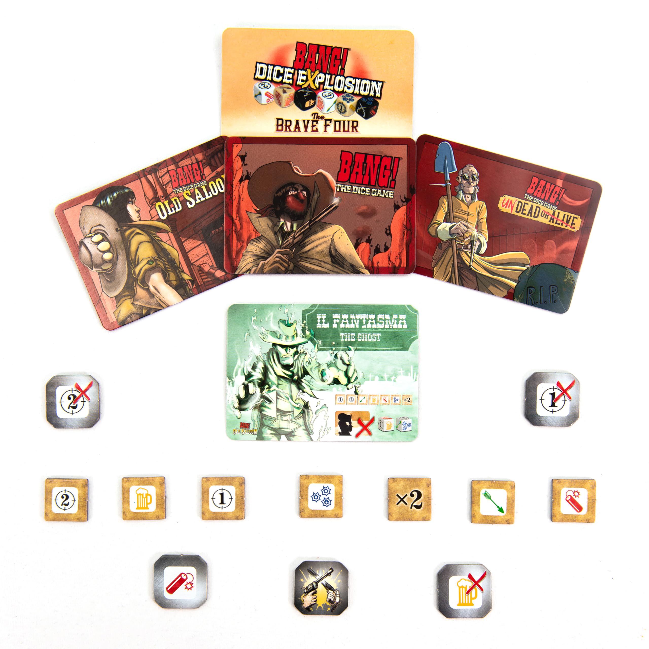 Bang Dice Explosion dice set ready for lively action.