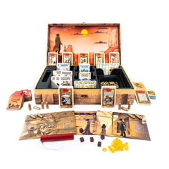 Bang Dynamite Box contents and card dividers organized for smoother gameplay sessions.
