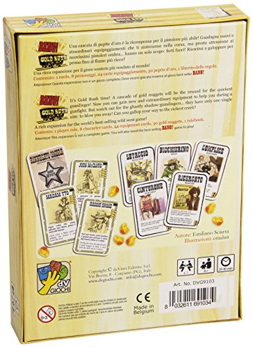 dV Giochi Bang! Gold Rush quick-draw action with glittering rewards