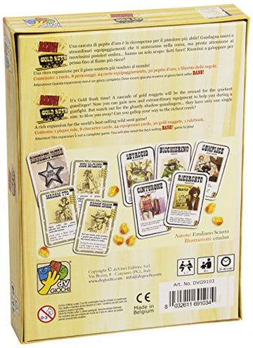 dV Giochi Bang! Gold Rush quick-draw action with glittering rewards