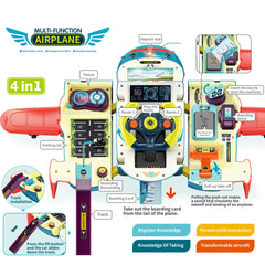 Dwi Dowellin Airplane Car Toy ignition start and honk features for realistic pretend play
