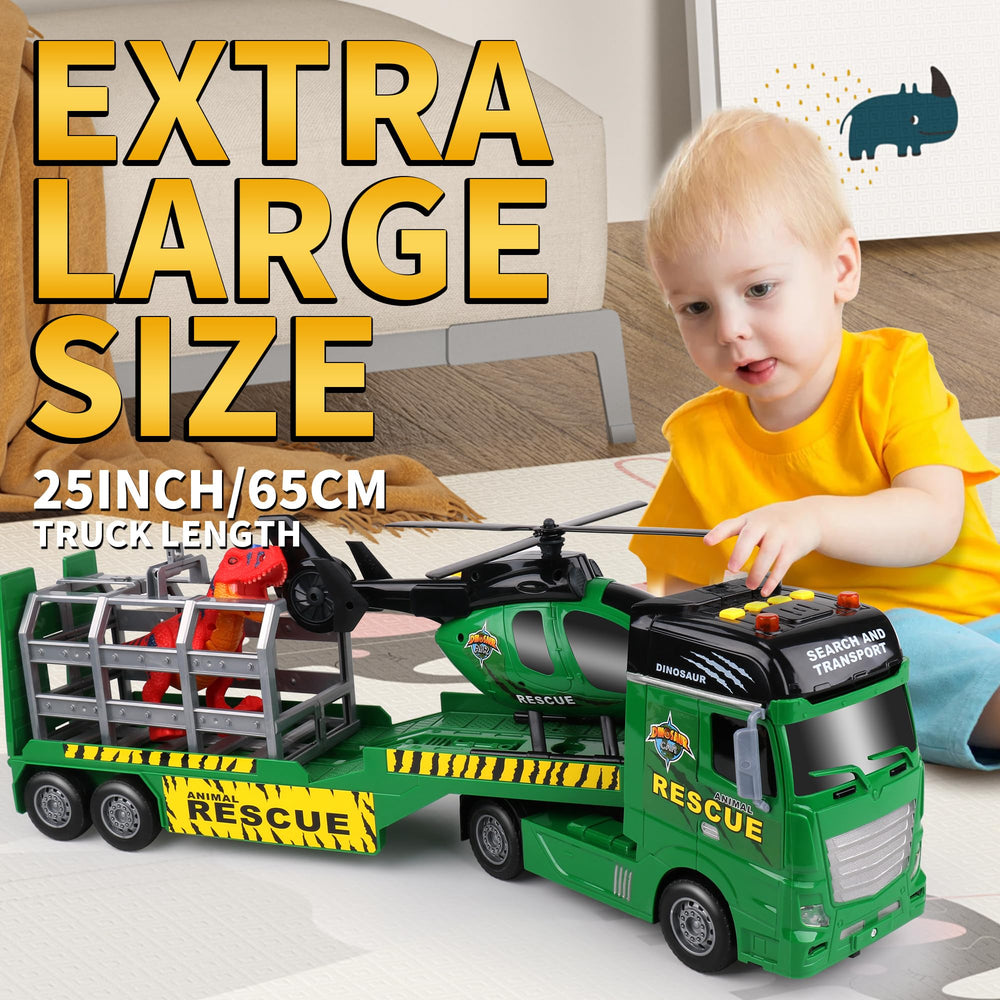 Dwi Dowellin Carrier Truck features a detachable head for flexible play scenarios