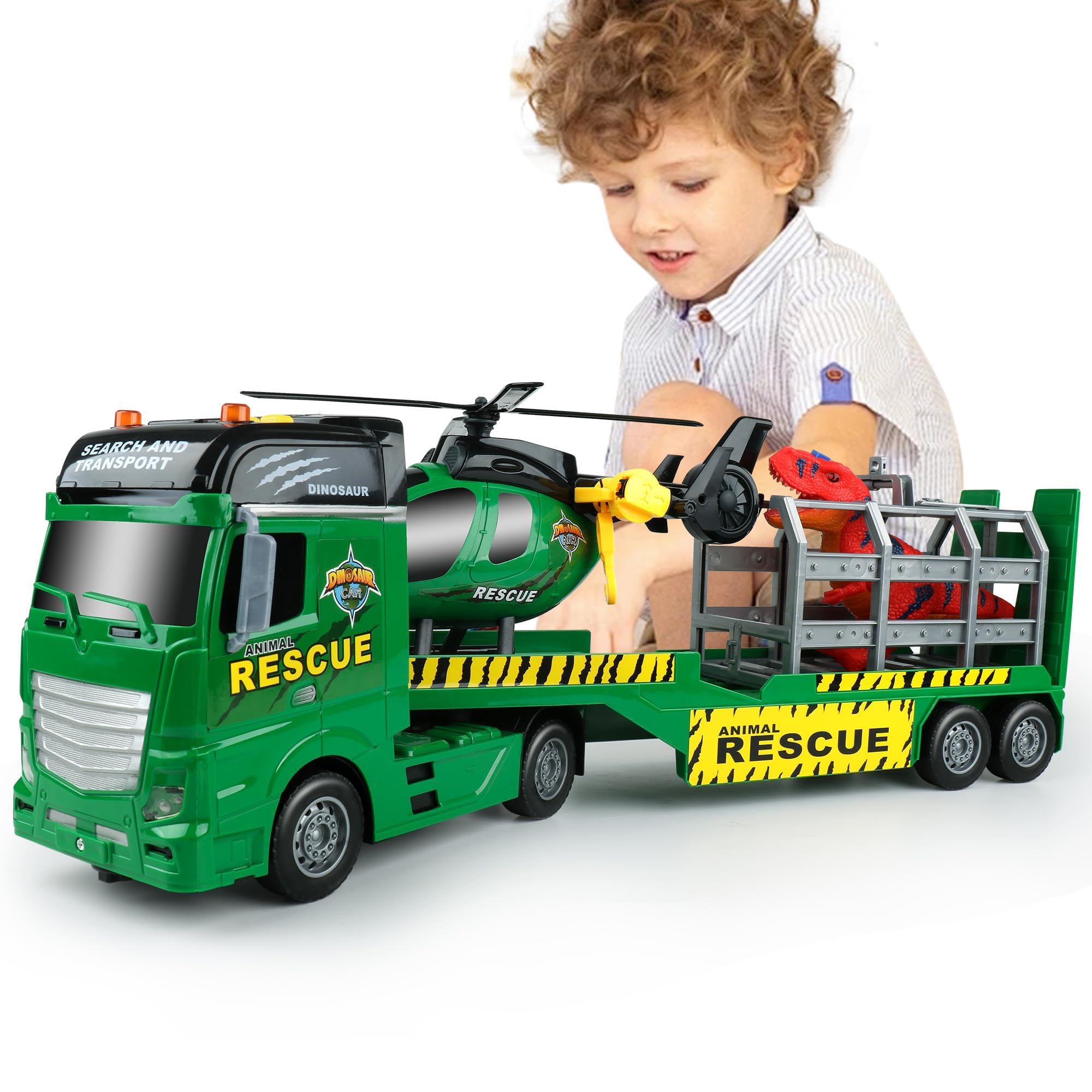 Dwi Dowellin Carrier Truck toy with 25.6 inch design for imaginative play