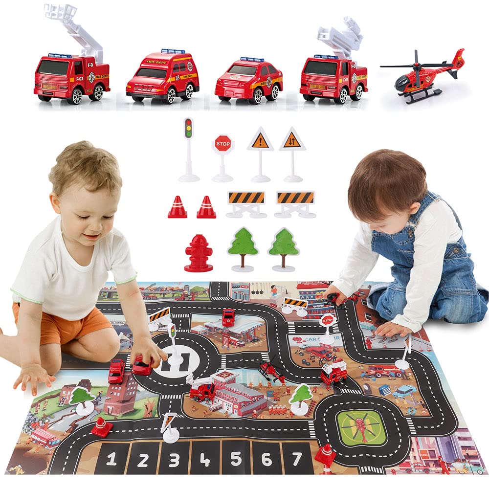 Dwi Dowellin fire drill map supports exploring safety routines through play