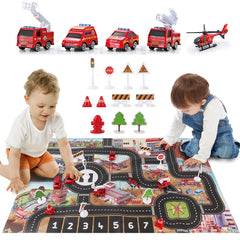 Dwi Dowellin fire drill map supports exploring safety routines through play