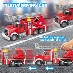 Dwi Dowellin fire truck ladder extends for dynamic rescue scenarios.