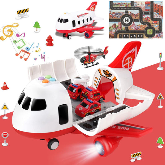 Dwi Dowellin plane toy with lights and sounds boosts imaginative play and storytelling