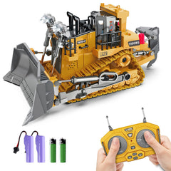 Dwi Dowellin RC Bulldozer cab view for realistic pretend play