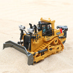 Dwi Dowellin RC Bulldozer headlights and sounds enhance realism
