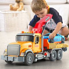 Roadster included with the tow truck for diverse pretend rescue missions.
