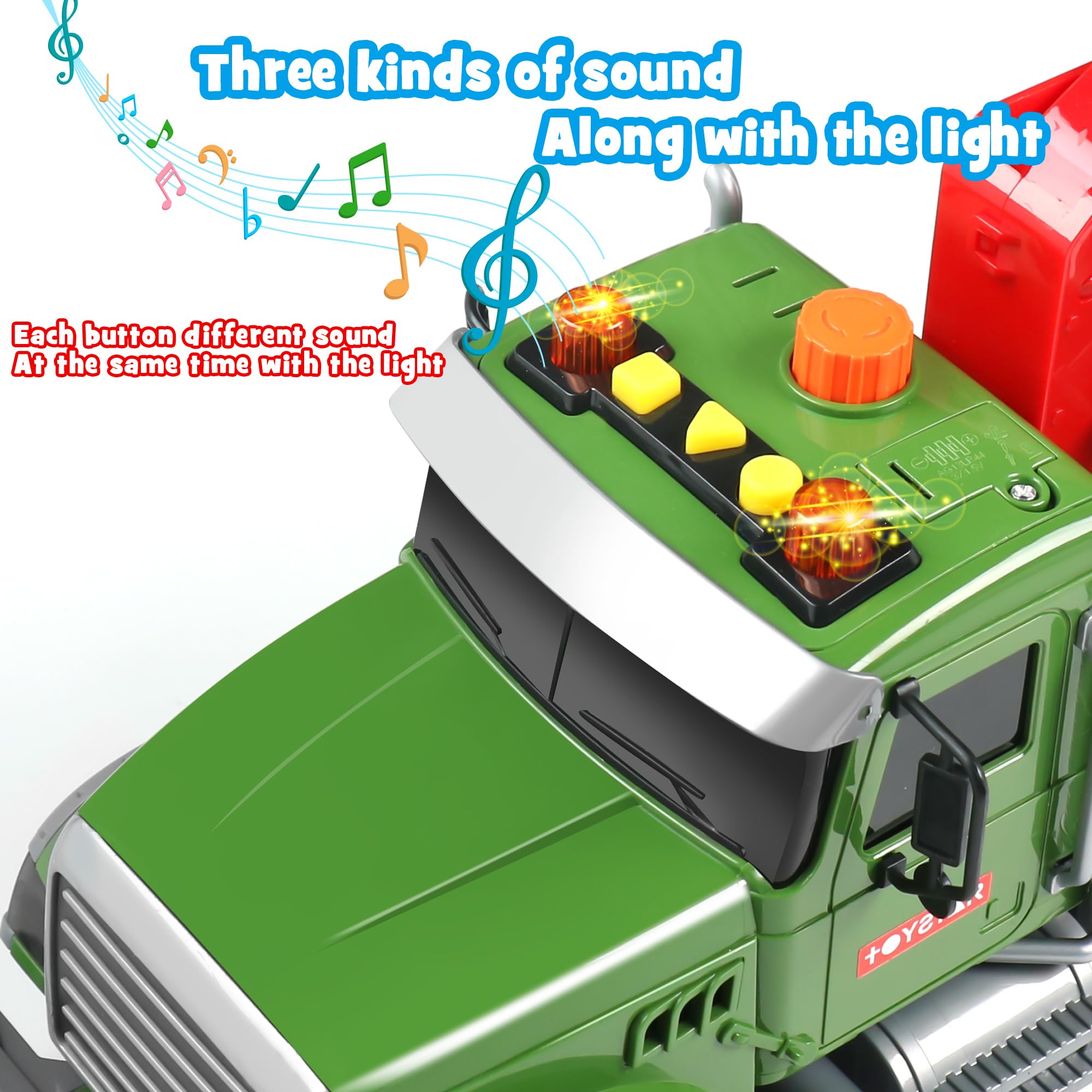 Dwi Dowellin timber truck with safe rounded edges for little hands