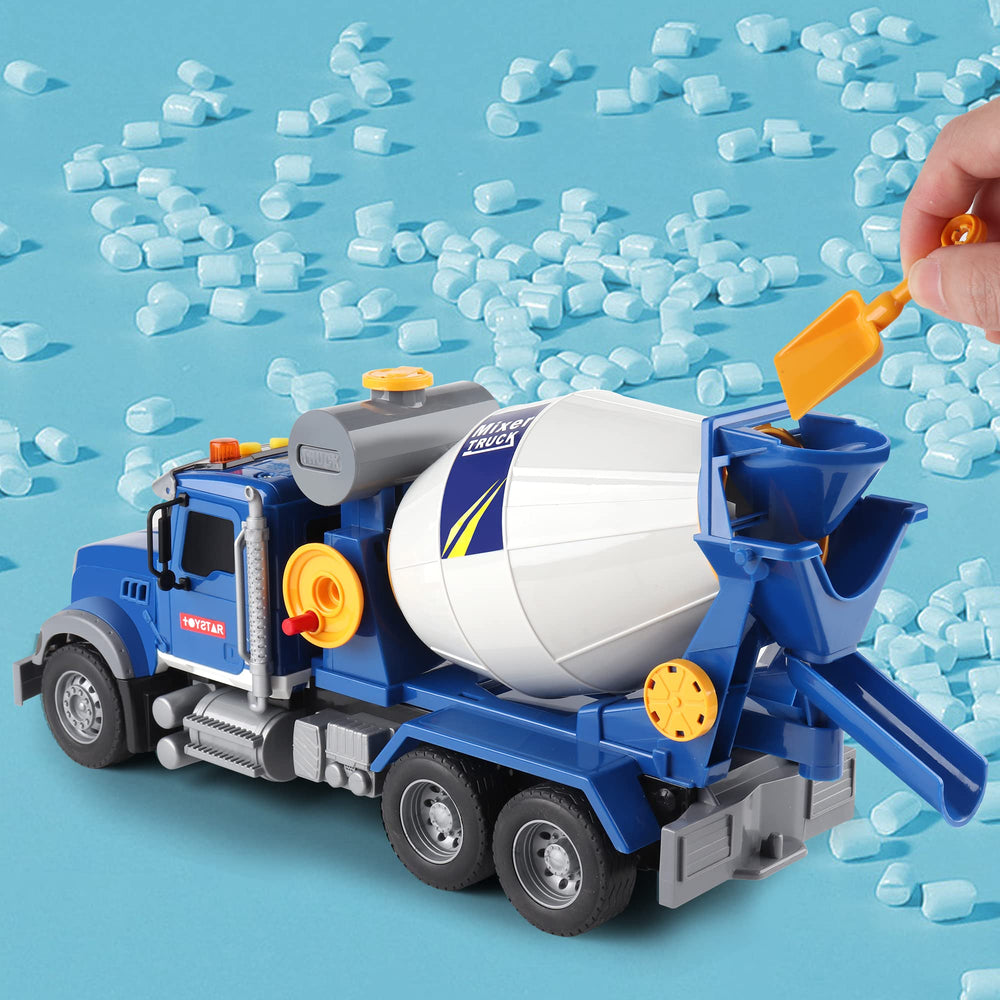 Dwi Dowellin toddler truck drum turning action ready for loading play.