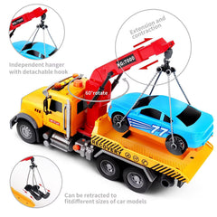 Extendable arm and moving winch enhance interactive role play.