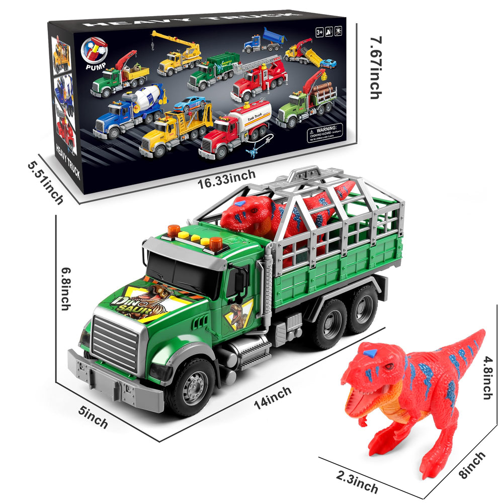 Dwi Dowellin toy truck with dinosaur supports imaginative play