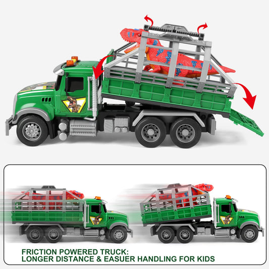 Front view of Dwi Dowellin toy truck for sturdy kid-friendly design