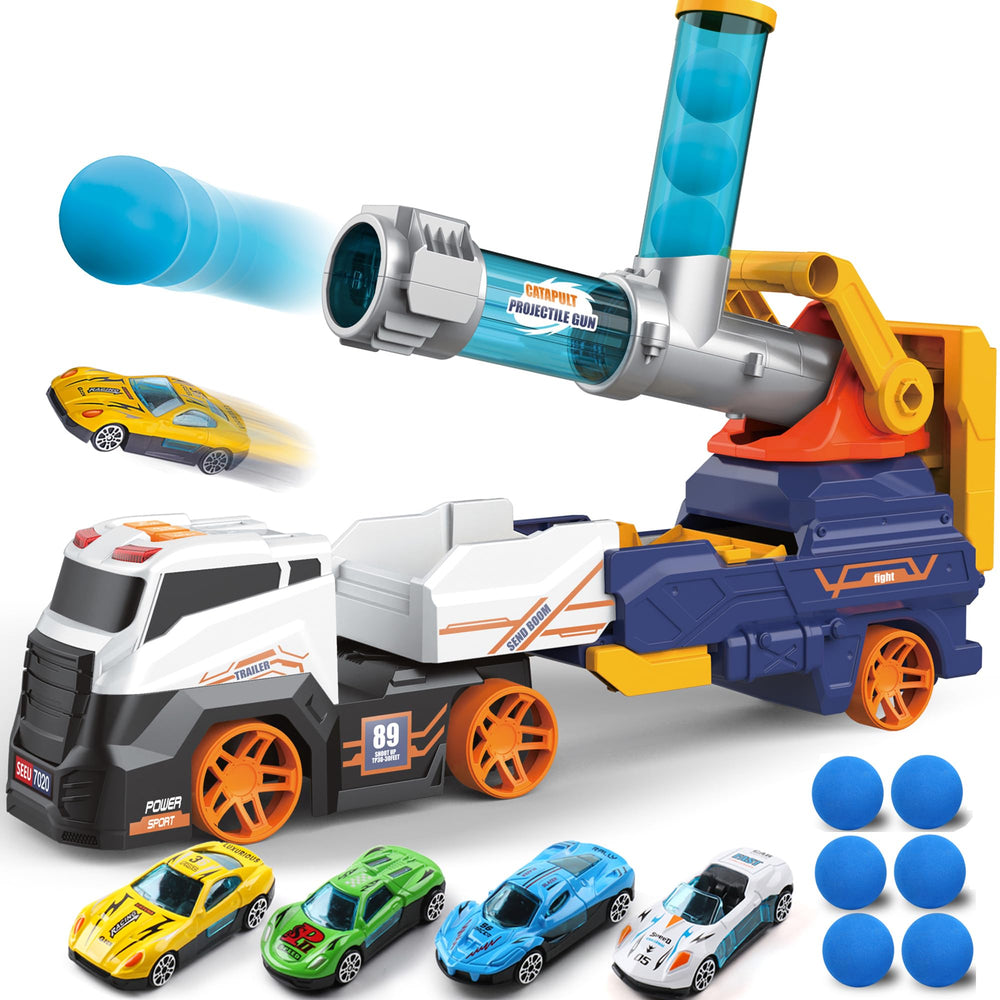 Dwi Dowellin 28-inch ejection transport truck for imaginative play with light and sound features