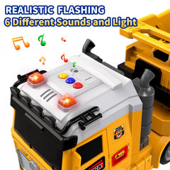 DWIRCTOYS excavator toy with detachable head for realistic role-play.