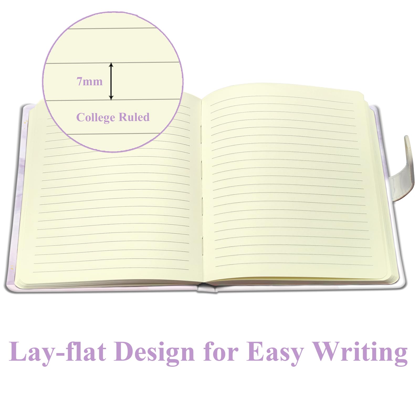 DWIYITTN Floral Journal acid-free pages preserve writing quality over time.