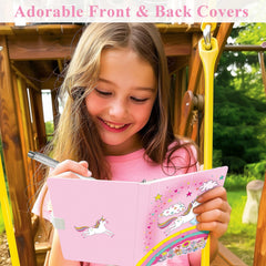 DWIYITTN Unicorn Journal glitter embossing adds sparkle for doodling adventures