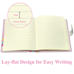 DWIYITTN Unicorn Journal magnetic closure keeps pages secure on the go