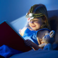 DX DA XIN ultra-bright LED headlamp illuminating campsites and basements
