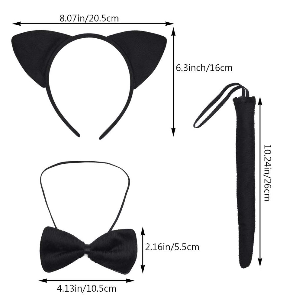 Dxhycc black cat bowtie adds adorable flair to kids' outfits.
