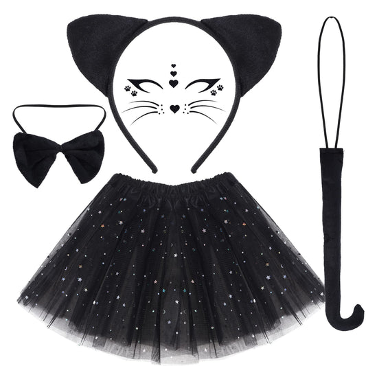 Dxhycc black cat ears headband for kids—easy cosplay accessory