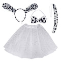 Dxhycc Dalmatian ears headband adds playful charm for kids' party costumes.