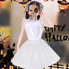 Dxhycc Dalmatian costume ideal for Halloween and cosplay events.