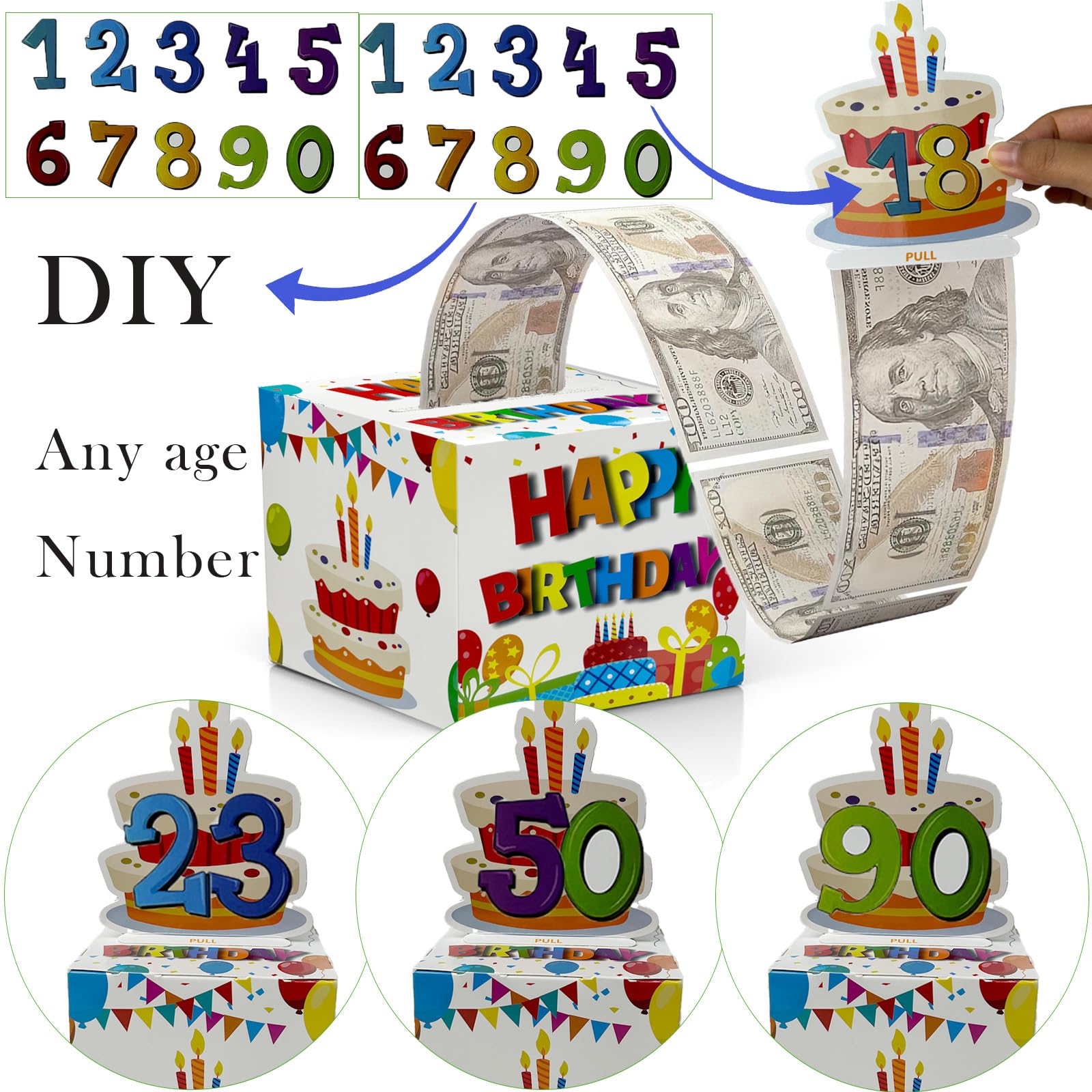 Dxlang DIY 30 bags set for cash, vouchers, and notes