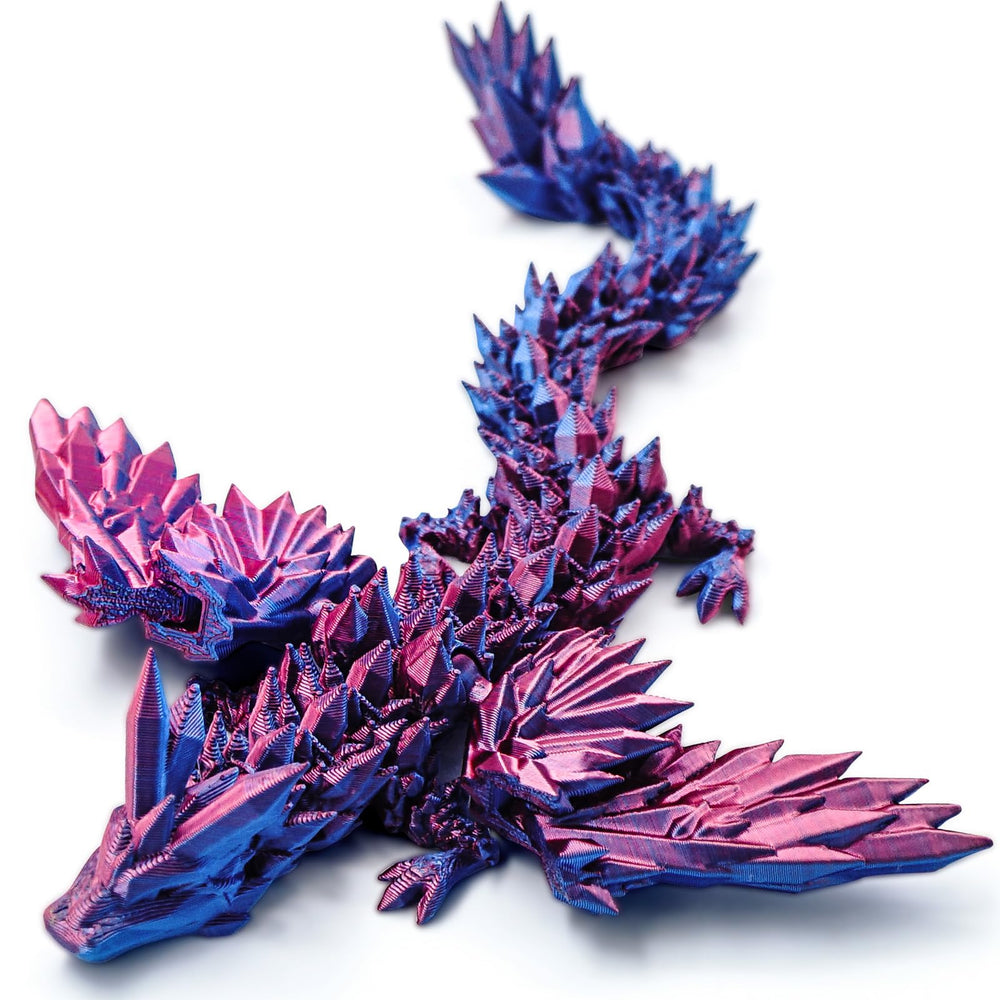 Dxldfks 3D dragon with wings displaying a 9 inch decorative piece for desk use