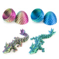 Dxldfks dragon egg 3D-printed close-up shows gradient colors for desk decor.