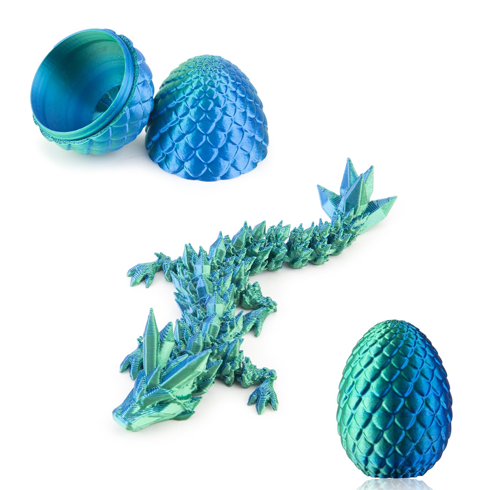 Dxldfks Dragon with Egg front view, a striking desk decor piece for inspiration