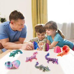Dxldfks Dragon with Egg joints movable, interactive display for a playful touch