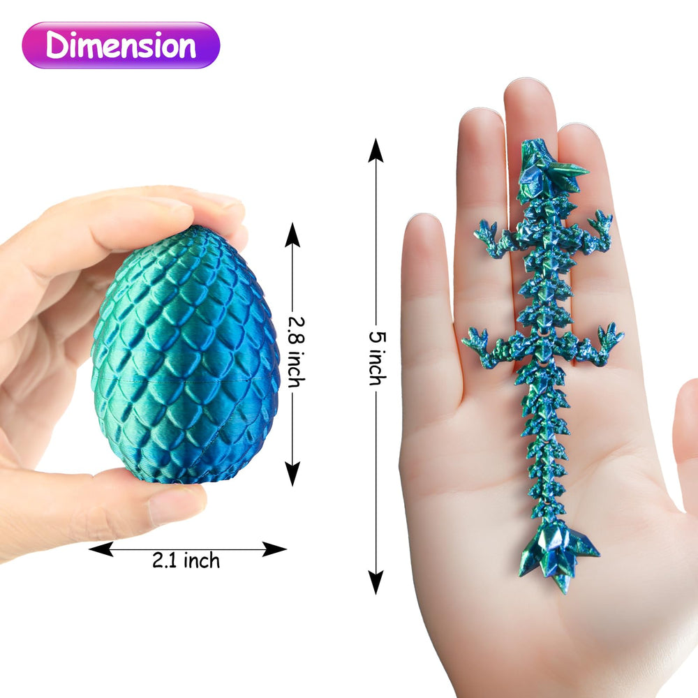 Dxldfks Dragon with Egg side view, gradient colors brighten shelves