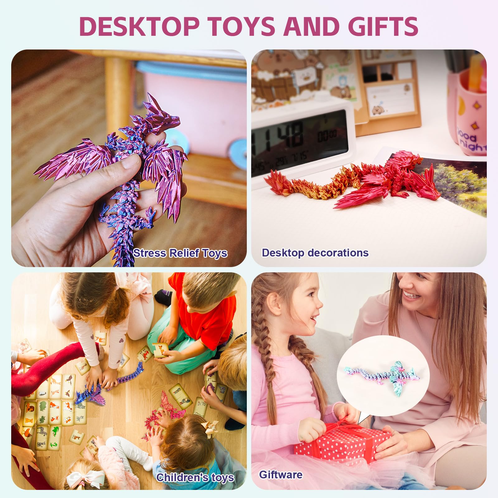Dxldfks office toy dragon blends fantasy charm with executive desk appeal