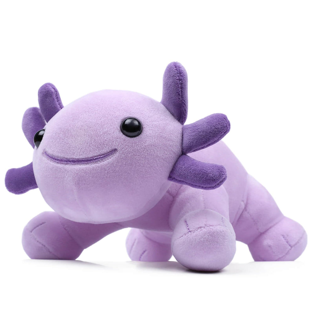 DYBFONO Axolotl plush used as a nap pillow or office buddy.