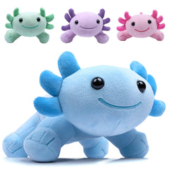DYBFONO axolotl plush toy front view for cuddling and decor