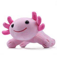 DYBFONO Axolotl plush toy pink closeup highlights plush texture and craftsmanship.