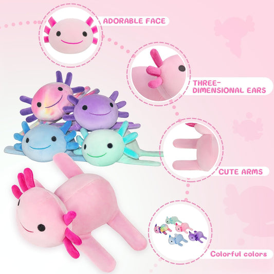 DYBFONO Axolotl plush wrist buddy with soft fabric for calming play