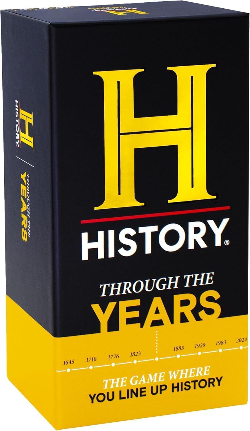 DYCE History anchor card sets the round tempo for social trivia fun.