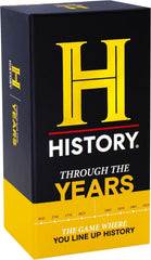 DYCE History anchor card sets the round tempo for social trivia fun.