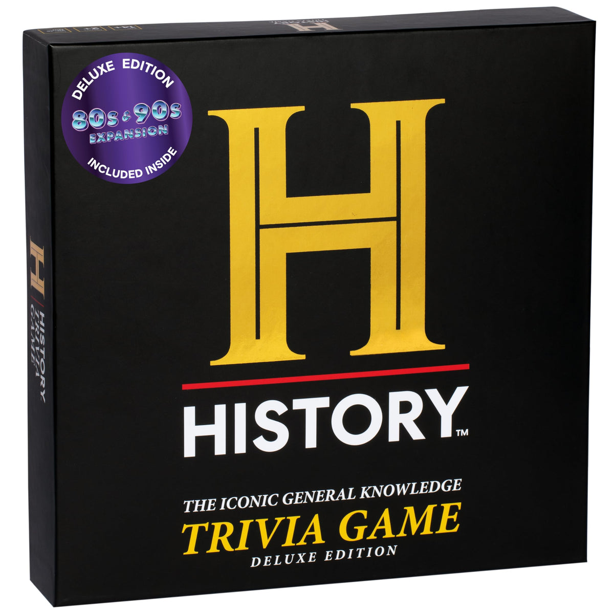 DYCE History Channel Trivia Board Game Deluxe Edition box front showcases official license and premium design for families