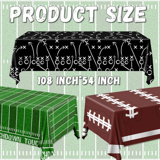 Dydamud football tablecloth design B adds lively field motif for game day decor.