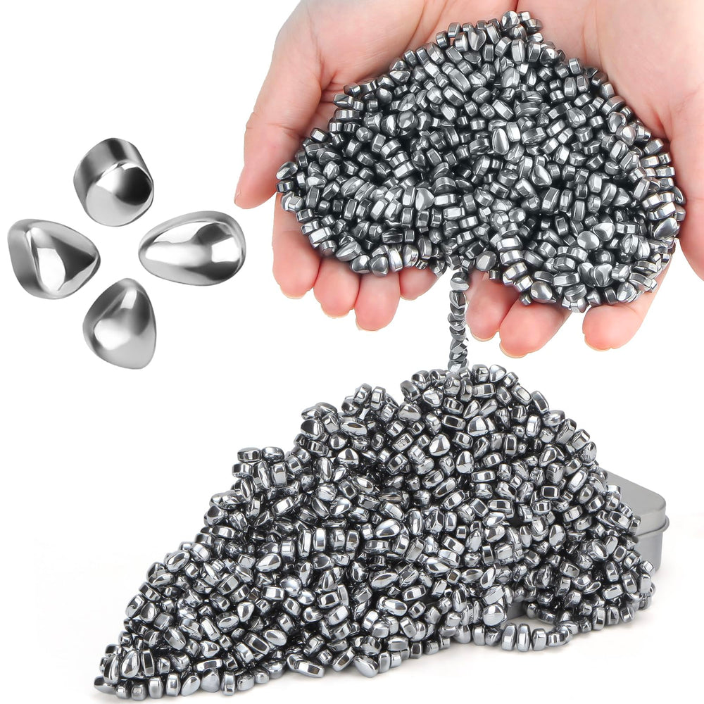 DYRDM ferrite stones on a desk setup for focused work and tactile engagement