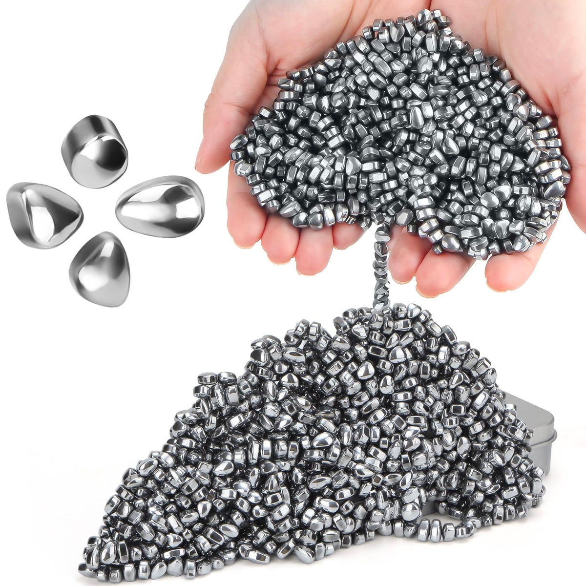 DYRDM ferrite stones on a desk setup for focused work and tactile engagement