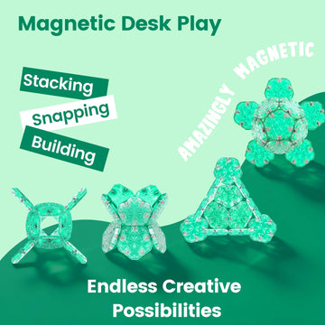 DYRDM connecting pieces demonstrating smooth, strong alignment for satisfying stacking.