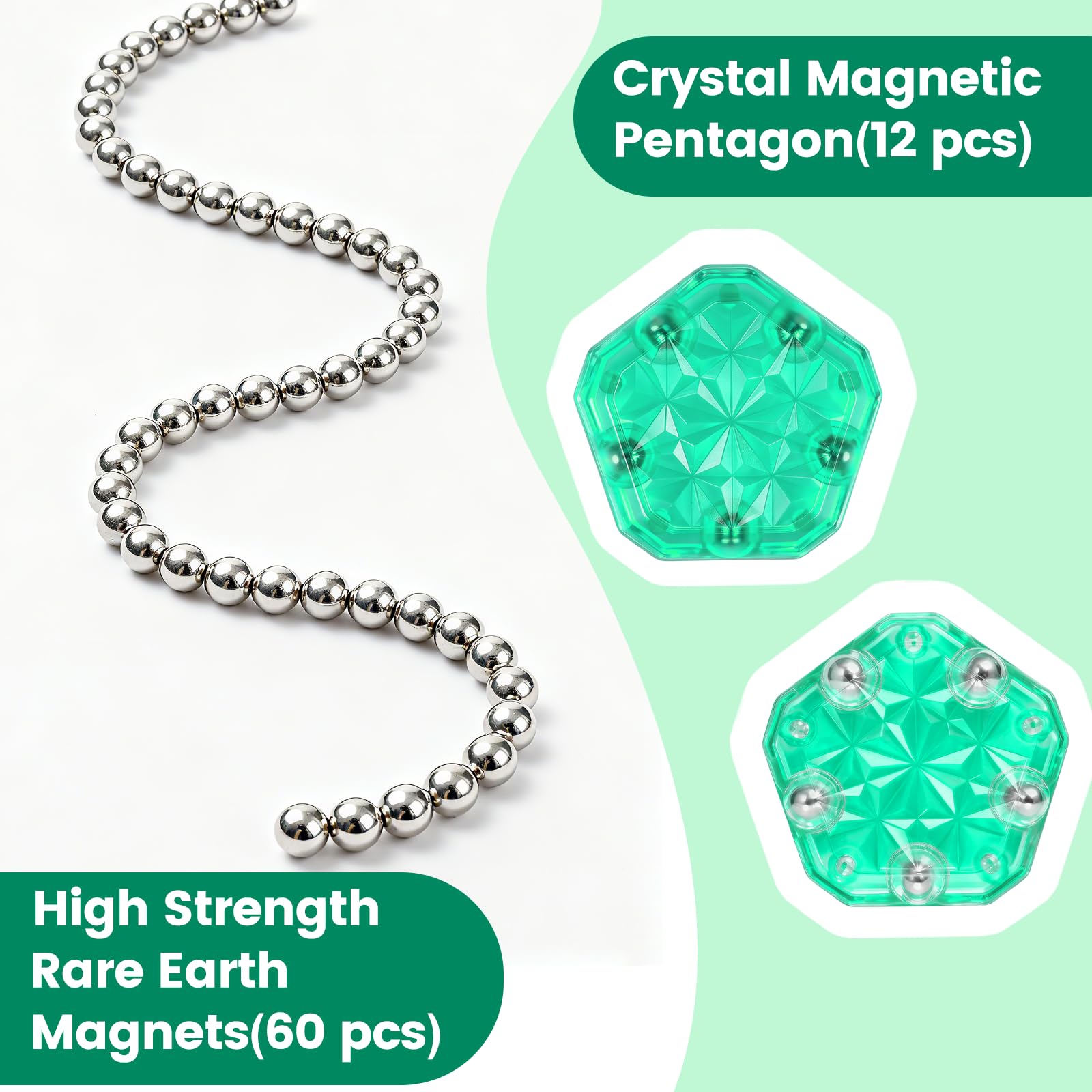 DYRDM Magnetic Fidget Sphere shows a smooth bead-free surface for comfortable touch.